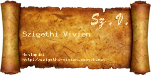 Szigethi Vivien névjegykártya